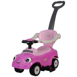 Carrho de Passeio fantil 3 em 1 com Alça e Sons Divertidos para Crianças de 1 a 3 Anos, BEST RIDE ON CARS 3 in 1 Little Tike Pink, Rosa