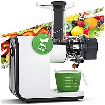 Centrífuga de Frutas AEITTO 150W, 2 Velocidades, Silenciosa, 110V, Branca, Fácil de Usar