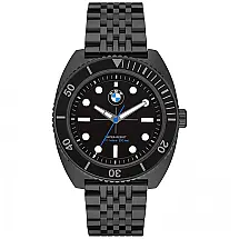 BMW Relógio Masculino de Quartzo, com Pulseira de Silicone, Azul
