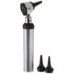 Conjunto de Otoscópio ZetaLife, Com Luz, Profissional, ZYREV, Prateado