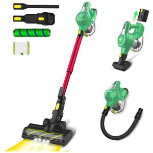 Aspirador de Pó Multifuncional sem Fio com Acessórios e Sucção Potente 25000PA, 11OV 300W, INSE S6T, Roxo