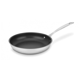 Frigideira Antiaderente em Aço Inoxidável de 25 cm, Pode ser Lavável na Máquina de Lavar Louça, Cuisinart Chef's-Classic 722-24NS