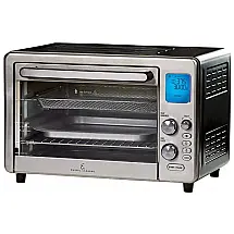 Forno Elétrico de Bancada 5 Litros com Controle de Temperatura e Temporizador, 110V 1800W, Prata