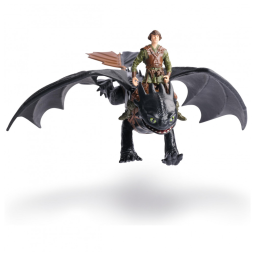 Bonecos de Ação Duo Viking Toothless e Hiccup da Dreamworks Dragons - Brinquedos Infantis para Meninos a partir de 4 anos