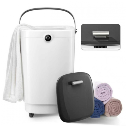 Aquecedor de Toalha Elétrico até 2 Toalhas, 110V, TMWINGS, Branco e Cinza