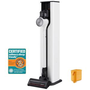 Aspirador de Pó sem Fio com Bocal Duplo para Piso Duro e Carpetes e Esvaziamento Automático de Pó, 110V LG CordZero, Branco