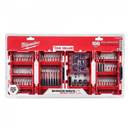 Shockwave Impact Driver Bit Set 100 Piece, MILWAUKEE 48 32 4083