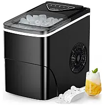 Máquina de Gelo SLIM07 até 11 kg em 24H Portátil, 150W, 110v, SILONN, Dourado