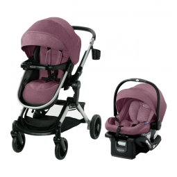 Carrinho de Bebê com Cadeira para Carro Graco Modes Nest, Rosa