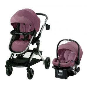 Carrinho de Bebê com Cadeira para Carro Graco Modes Nest, Rosa