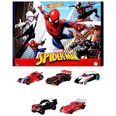 Conjunto de 5 Carros Marvel,