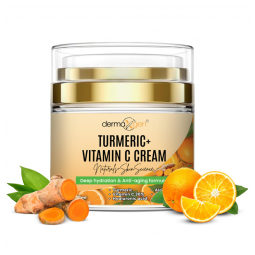 Creme Facial Anti Idade com Ingredientes Orgânicos e Vitamina C para Todos os Tipos de Pele, DERMAXGEN, Amarelo