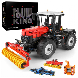 Kit de Construção Trator 17020, Peças 2716, MOULD KING, Vermelho