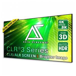 Tela de projeção fixa ALR 103" Akia Screens cinza 16:9 CLR3 4K 8K 3D para projetor ultracurto