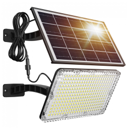 Luminária Solar Externa A ZONE 1000 Lumens a Prova d IP65, JACKYLED 341, Preto