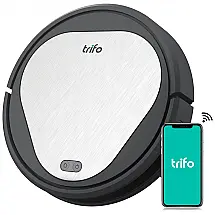 Aspirador de Pó Robô Inteligente e Automático 4000Pa com Wi Fi e Controle por APP, 110v, TRIFO, Cinza
