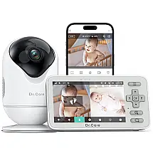 Babá Eletrônica Inteligente Dr.Care VistaView Lite WiFi: 1080P, Visão Noturna, Bateria 3000mAh, Controle por App