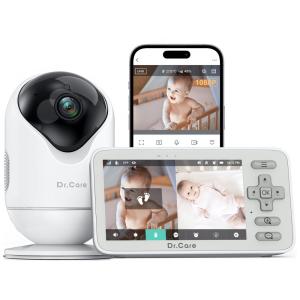 Babá Eletrônica Inteligente Dr.Care VistaView Lite WiFi: 1080P, Visão Noturna, Bateria 3000mAh, Controle por App