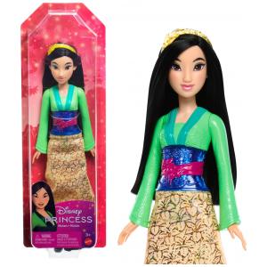 Boneca Princesas Disney Mulan com Roupas e Acessórios Brilhantes, Mattel