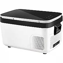 JUNKUN Mini Geladeira, Cooler Automotiva Elétrico Portátil 18L, 110V, Branco