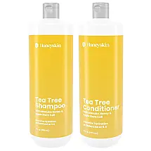 Shampoo, Condicionador Para Caspa Com Óleo de Tea Tree Limpeza Profunda e Brilho 450ml, HONEYSKIN