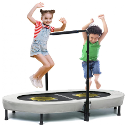 Cama Elástica Interna para até 2 Crianças com Apoio Ajustável, até 99 kg, DOUFIT, Verde