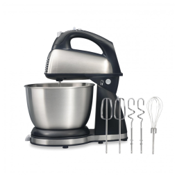 Mixer de Mão e Suporte Clássico Hamilton Beach, 4 Litros, 6 Velocidades com QuickBurst, Descanso de Tigela, 290 Watts de Potência Máxima