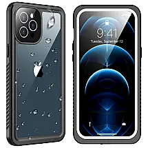 Capinha Compatível com iPhone 12 pro Max a Prova d com Vidro Temperado, SPIDERCASE, Branco