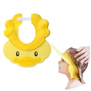 Chápeu Viseira Infantil Protetor de Olhos Hora do Banho, CHISLIM, Amarelo