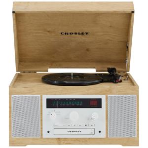 Vitrola Toca Discos com Plataforma 3 Velocidades, sem fio, 78 RPM, 110v, CROSLEY CR7018A NA, Marrom