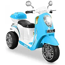 Moto Elétrica Infantil Bateria 12V 3 Rodas com Luzes e Sons, KIDZONE, Rosa