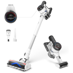 Aspirador de Pó Multifuncional sem Fio com Faróis de LED e Conexão WiFi, 110V, Tineco Pure ONE S15, Branco