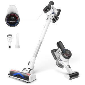 Aspirador de Pó Multifuncional sem Fio com Faróis de LED e Conexão WiFi, 110V, Tineco Pure ONE S15, Branco