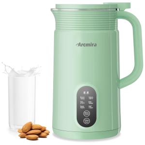 Máquina de Leite Vegetal 600mL com Desligamento Automático, Arcmira, Verde