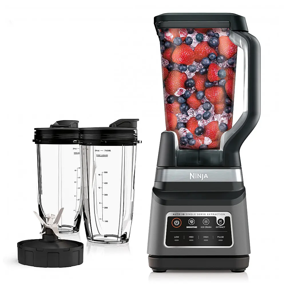 Liquidificador Ninja BN751 Professional Plus DUO Cinza 2,1L 1400W 3 Programas Auto-IQ 120V