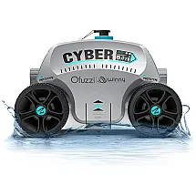 Robô Limpador de Piscina sem Fio com Bateria até 2H e Estacionamento Automático, Ofuzzi Cyber, Cinza