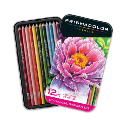 Conjunto Prismacolor Premier de lápis de cor Soft Core Jardim Botânico Adult Coloring 12 unidades