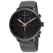 Relógio Masculino Analógico Automático, Silicone, CALVIN KLEIN K8M274CB, Preto