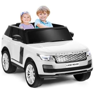 Costzon Carro Elétrico 12V Recarregável para Crianças 2 Assentos com MP3, USB, TF, até 29 kg, Idade Recomendada 3