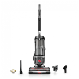 Aspirador de Pó com Fio sem Saco com Filtragem HEPA para Limpeza de Carpetes e Pisos Duros, 110V Hoover UH77100V, Cinza