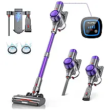 Aspirador de Pó sem Fio com Estação de Acoplamento Automático, 450W de Potência e 38kPa de Sucção, 110V, WLUPEL Hero 9, Roxo