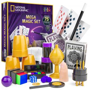 Conjunto National Geographic Mega Magic, Com Mais de 75 Truques de Mágica Incríveis Para Crianças Aprenderem e Apresentarem!