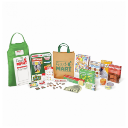Kit Mercearia Infantil Fresh Mart, Perfeito para Brincadeiras de Faz de Conta, Tema Compras para Crianças Acima de 3 Anos, Melissa & Doug
