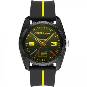 BMW M Motorsport Mens Stainless Steel Quartz Watch With Steel, Silicone, or Nylon Strap