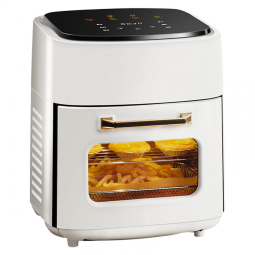 Fritadeira Elétrica AirFryer 5 em 1, 15L com Painel Digital e Desligamento Automático, 110V 1400W, COYOUCO, Branca