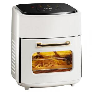 Fritadeira Elétrica AirFryer 5 em 1, 15L com Painel Digital e Desligamento Automático, 110V 1400W, COYOUCO, Branca