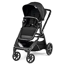 Carrinho de Bebê Compacto de Simples a Duplo, Fabricado na Itália, Peg Perego Ypsi, Preto