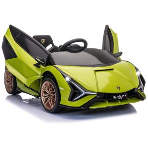 TOBBI Carrinho, Carro Elétrico Lamborghini, 1 lugar, 12V, c, controle remoto, USB MP3, 5 km, h, 2 a 6 anos, Laranja