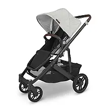 Carrinho de Bebê Completo com Proteção Contra Insetos e Chuva, UPPAbaby Cruz V2, Branco e Cinza