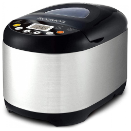 Panificadora Automática ROZMOZ Aço Inoxidável, 19 em 1, 3 Lâminas Rotativas, Preto 110V